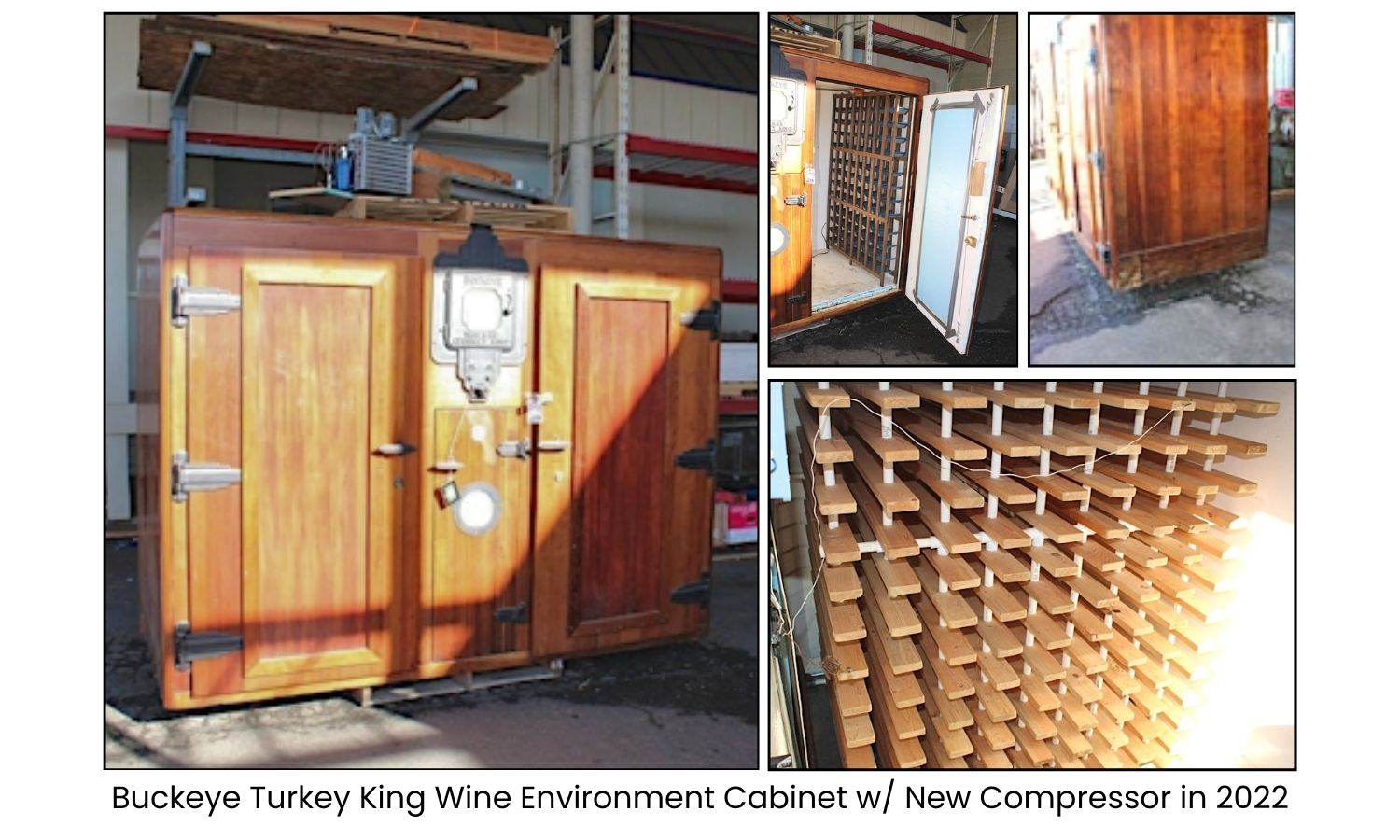 Buckeye Turkey King Wine Environment Cabinet w New Compressor in 2022 (2)